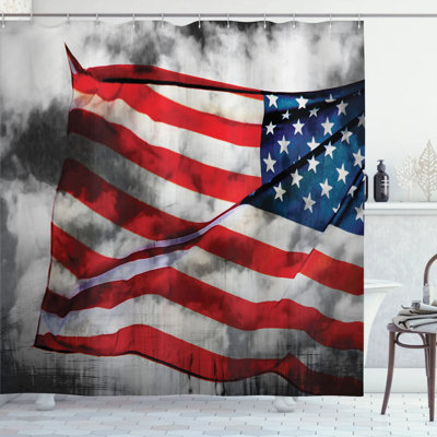 Shower Curtain with Hooks Included
