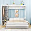 Lit escamotable en bois avec tablettes et garde-robe-2127528498-2127528492