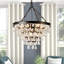 Fokje 9-Light 24" Tiered Black Crystal Chandelier