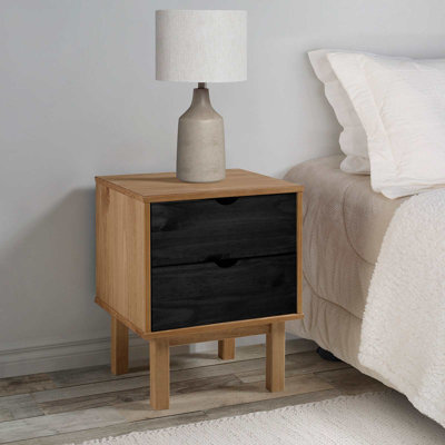 45cm W Solid Wood Bedside Table