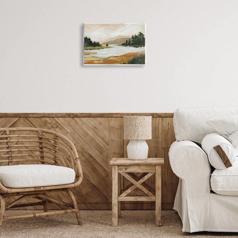 Plaque murale Relaxing Valley Lake, design par Max Maxx, H 10 po x l 15 po
