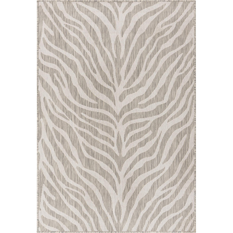 Tapis d'extérieur joyeux couleur pierre, Rectangle 4 pi x 6 pi