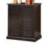 Armoire à chaussures avec tablettes réglables et portes à persiennes-615398673