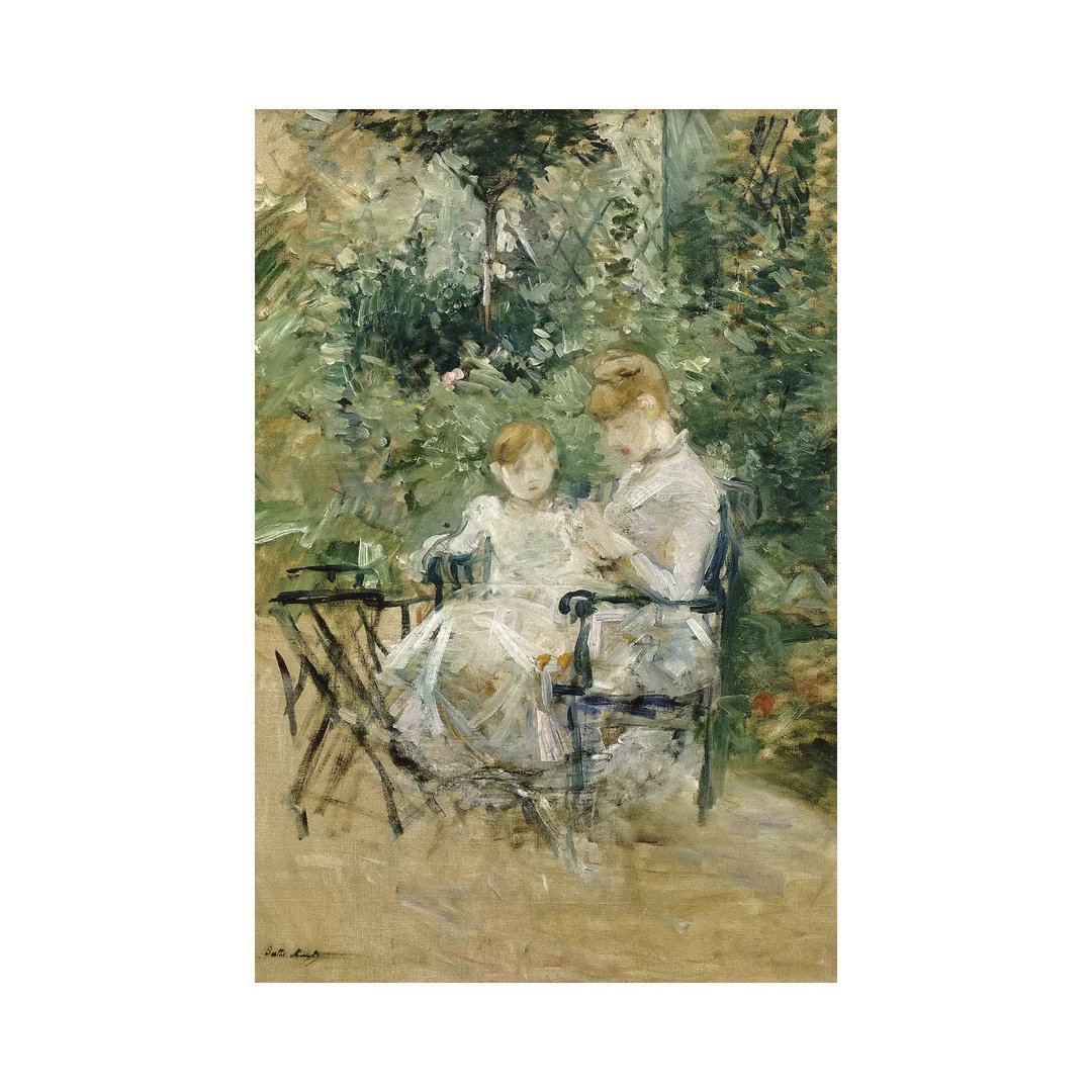 In The Garden (Dans La Jardin), C.1885 by Berthe Morisot - Wrapped Canvas Painting
