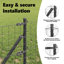 Galvanised Steel Border Fencing-933614184-933614179