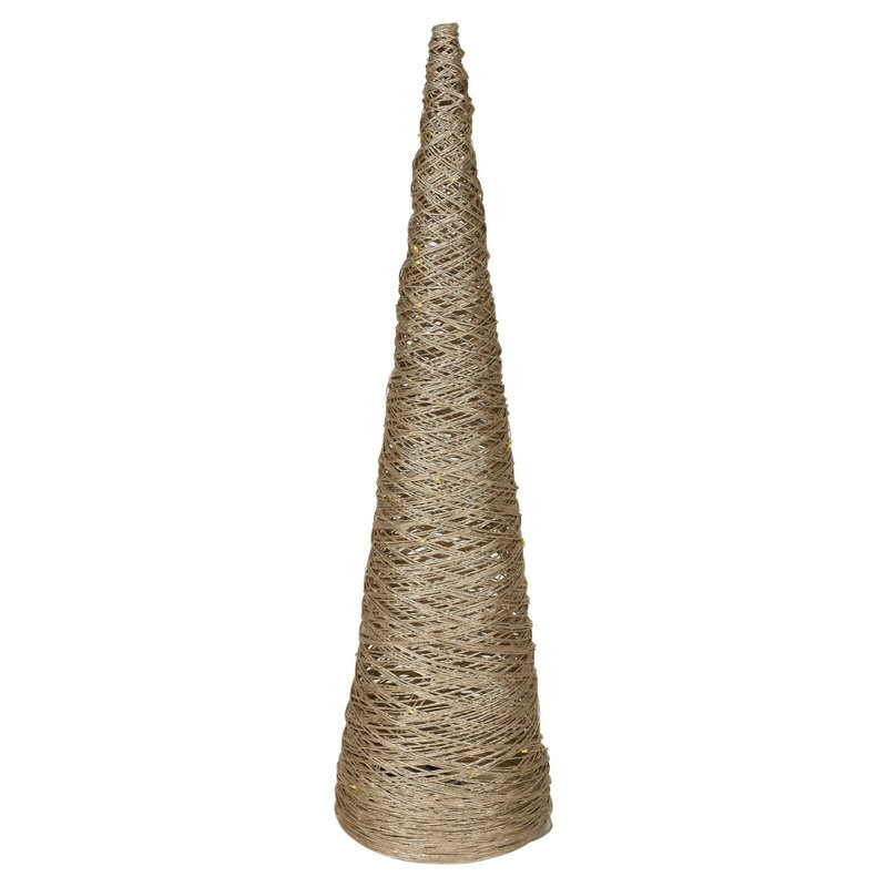 Christmas Decorative Accent, 40cm H x 12cm W x 12cm D, Gold