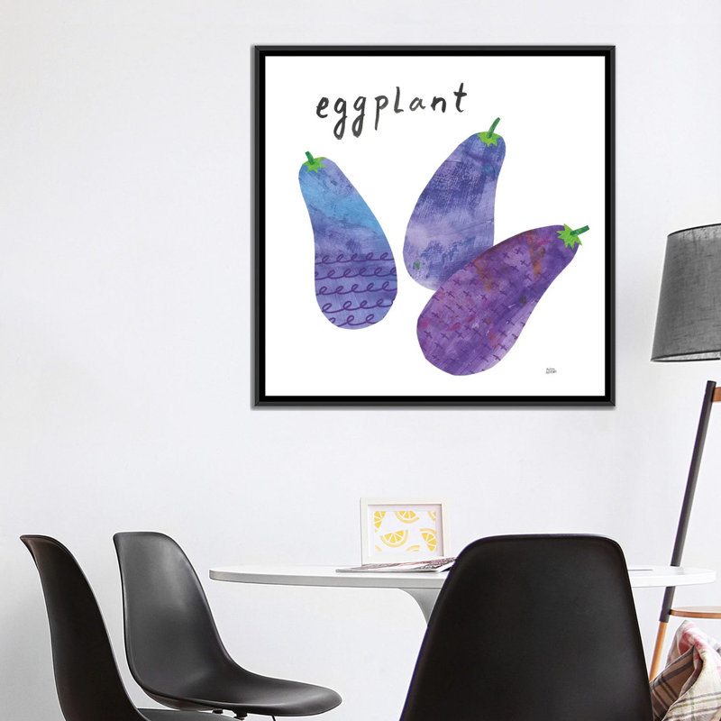 «Kitchen Garden I», reproduction sur toile, H 18 po x l 18 po x P 1,5 po, Toile avec cadre noir, Pas de tapis