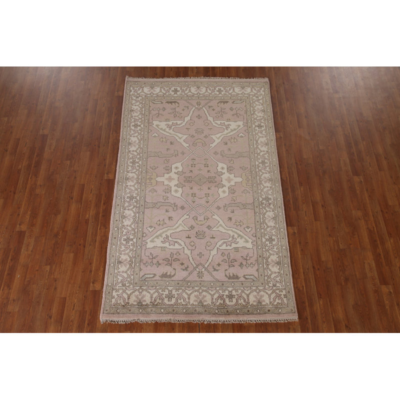 Tapis rose clair Oushak 5 x 8 po
