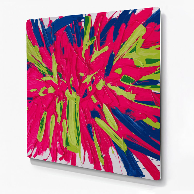 Art mural en métal Neo Expressionism 97, H 144 po x l 144 po x P 0,05 po