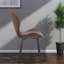 Ensemble de 4 chaises confortables en cuir PU, métal moderne pour la cuisine