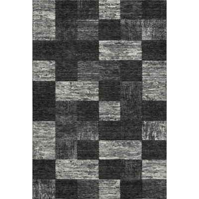 Premium Machine Washable Krause AMF1139 Geometric Rug