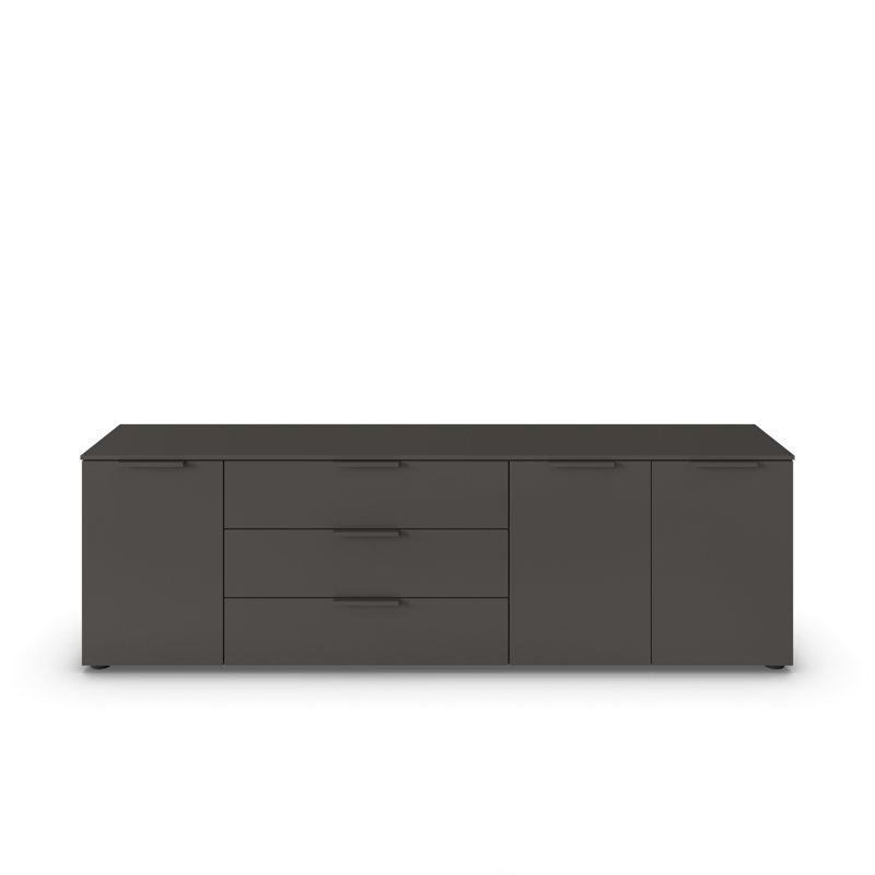Flipp 3 - Drawer 200" W Combo Dresser, Graphite