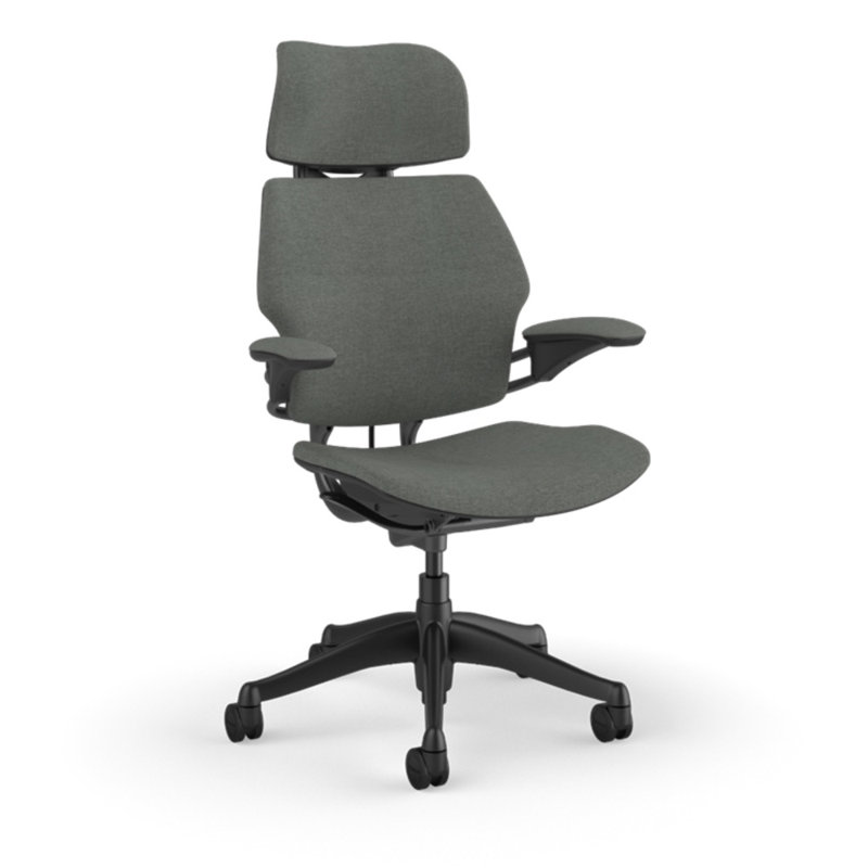 Freedom Headrest Ergonomic Task Chair - Guest, Gray - 14