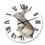 Portrait d'un lapin gris - horloge murale traditionnelle-387115807