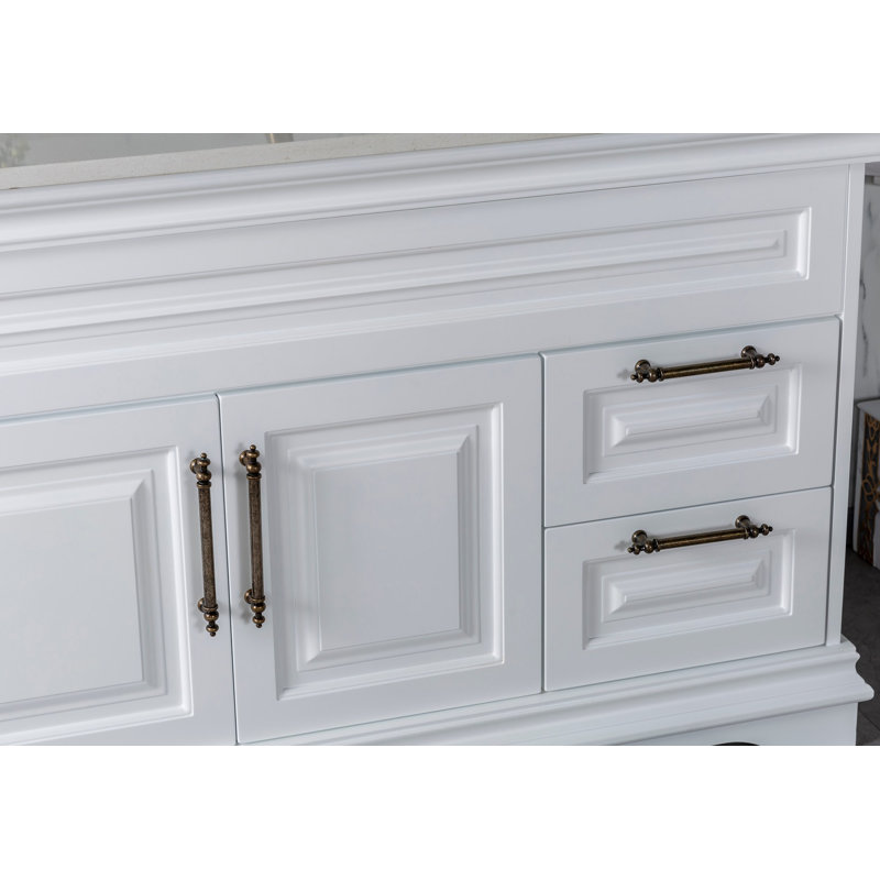 Meuble-lavabo simple Cierrah, Blanc