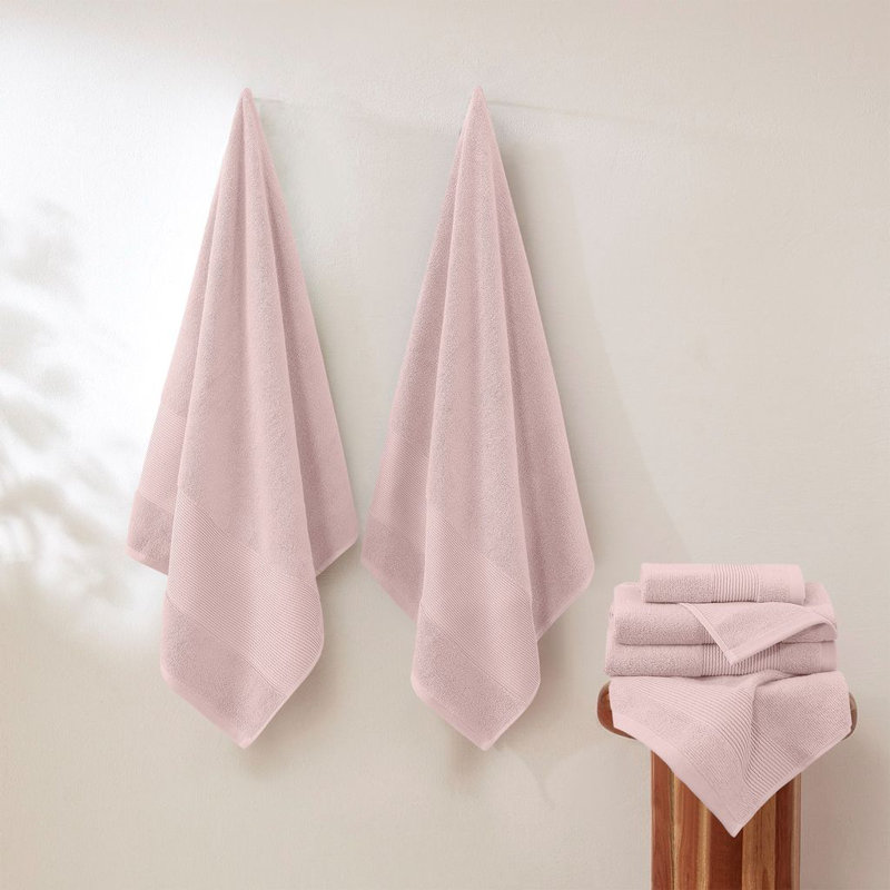 Modern Threads - Air Cloud 6-Piece 100% Zero-Twist Cotton Towel Set - Bath Towels, Hand Towels, & Washcloths - Super Absorbent & Quick Dry - 500 GSM - Soft & Plush