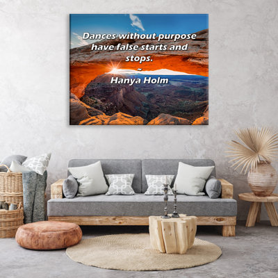 Trinx Gallery Wrapped Canvas By Hanya Holm: "Dances without purpose have false starts and sto
