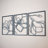 Metal Floral Wall Decor Set - 3 Piece Wall Art-826092233-826092234