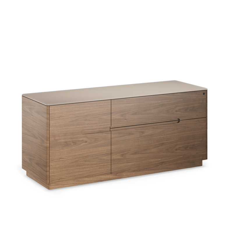 Luma 2 - Drawer File Cabinet, Walnut/Dune