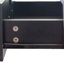 Commode moderne noire, grande commode de rangement