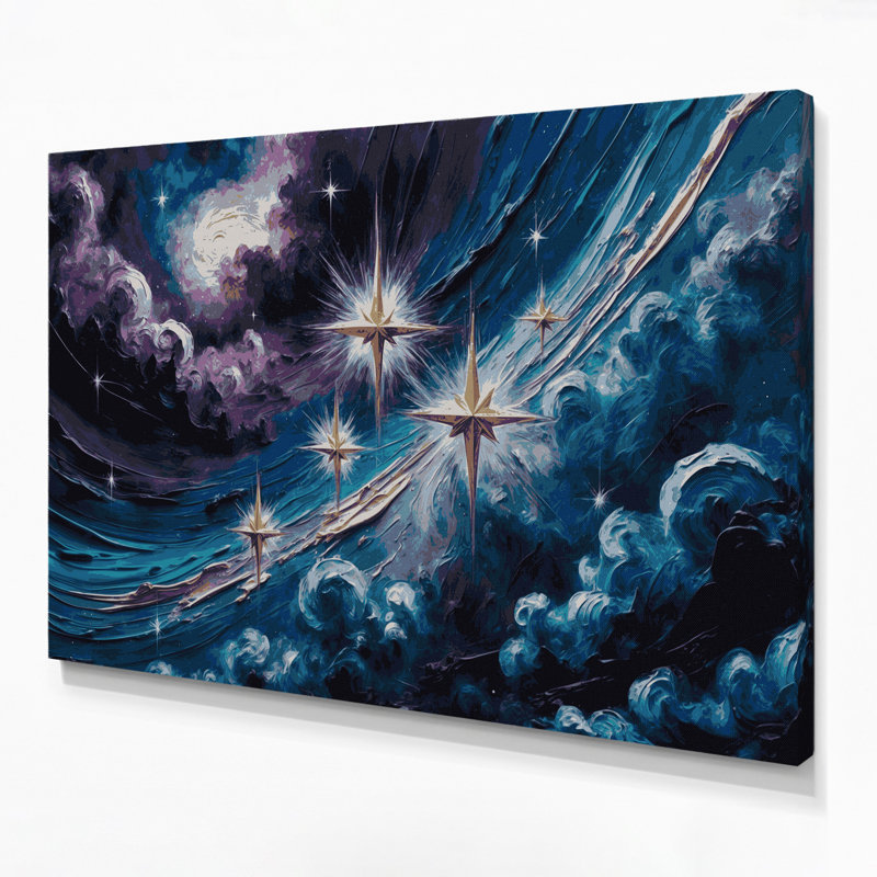 Art mural sur toile gris Space Southern Cross