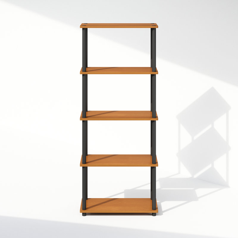 Étagère à livres en plastique H 29,5 "x l 23,6" Creekside, (5 tablettes) H 57,4 po x l 23,6 po x P 11,6 po, Brun