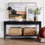 Console rectangulaire noire en bois manufacturé-1201694986-1201694985