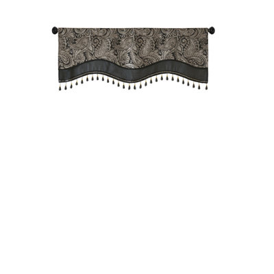 Cantonnière en jacquard à motif cachemire Gracie Mills Thornton