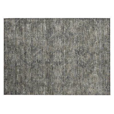 Washable Abstract Indoor / Outdoor Rug