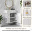 Ensemble de meuble-lavabo simple 21,6 po avec plateau en céramique Gabrielle