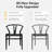 Chair Weave Modern Solid Wood Mid-century Y Shaped Backrest Dining Chair (2 Set )-1294757031