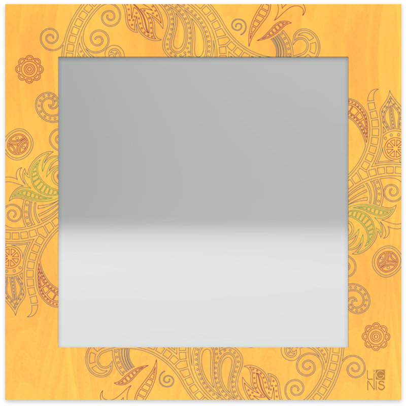 Dolcevita Flat Mirror, Yellow/Red/Green