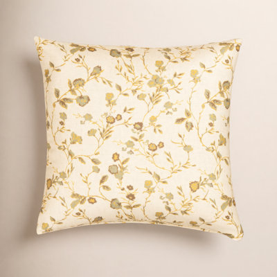 The Basket House Striped Linen Throw Pillow