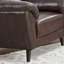 Fauteuil club Madden en cuir fleur véritable de 96,52 cm de large Madden-1354591653