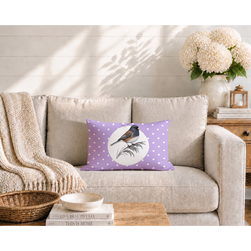 Coussin intérieur / extérieur Junco, 25 x 18, Lavande