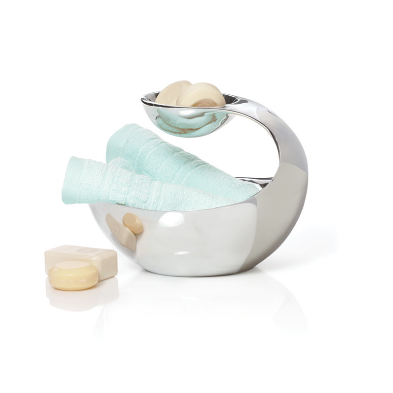 Nambe Scoop Server, 8" H x 11" W x 11" D