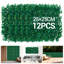 24-Pack 50x50cm Artificial Milanese Grass Greenery Wall Panels, Modular Lush Faux Plant Backdrop, UV Resistant, Easy Install Maintenance-Free Green Decor for Indoor & Outdoor-2021955653-2021955656