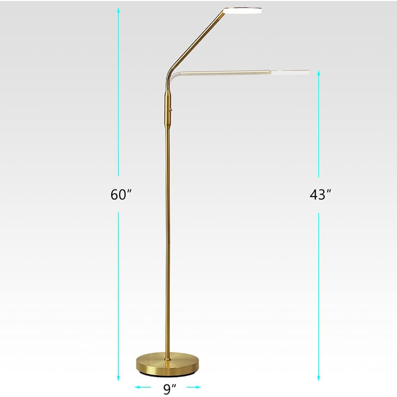 Moon - Dimmable LED Floor Lamp, Gold