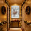 Ensemble de 3 impressions d'art sur toile, "Christmas Snowy Deer"-1314437516