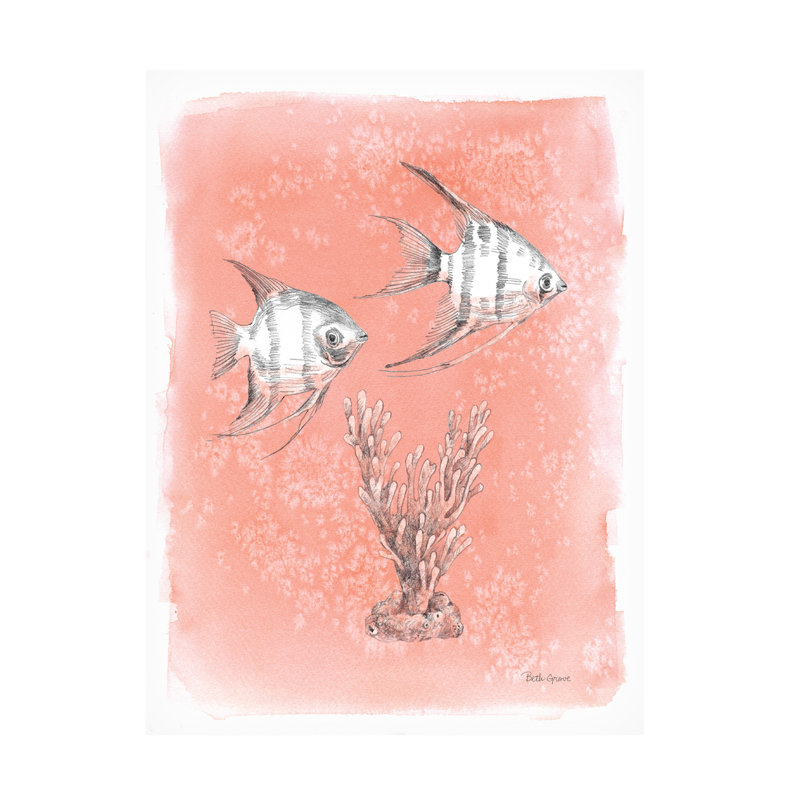 Art sur toile Beth Grove «Coastal Sea Life III», H 24 po x l 18 po x P 2 po