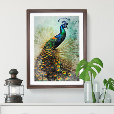 Peacock No.2 - Single Picture Frame Painting