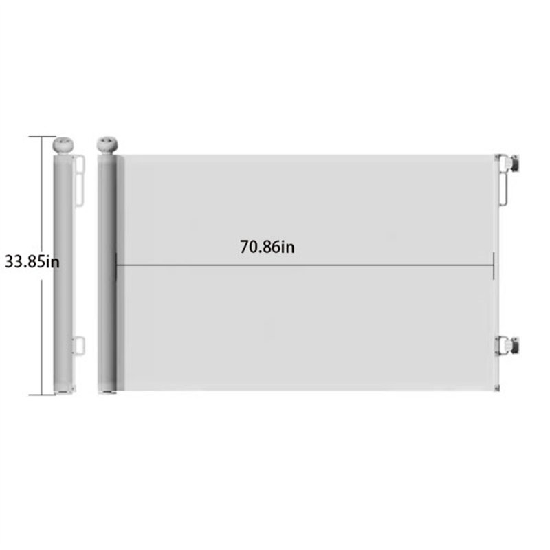 33,85 H 1 panneau, H 33,85 po x l 70,86 po x P 0,39 po