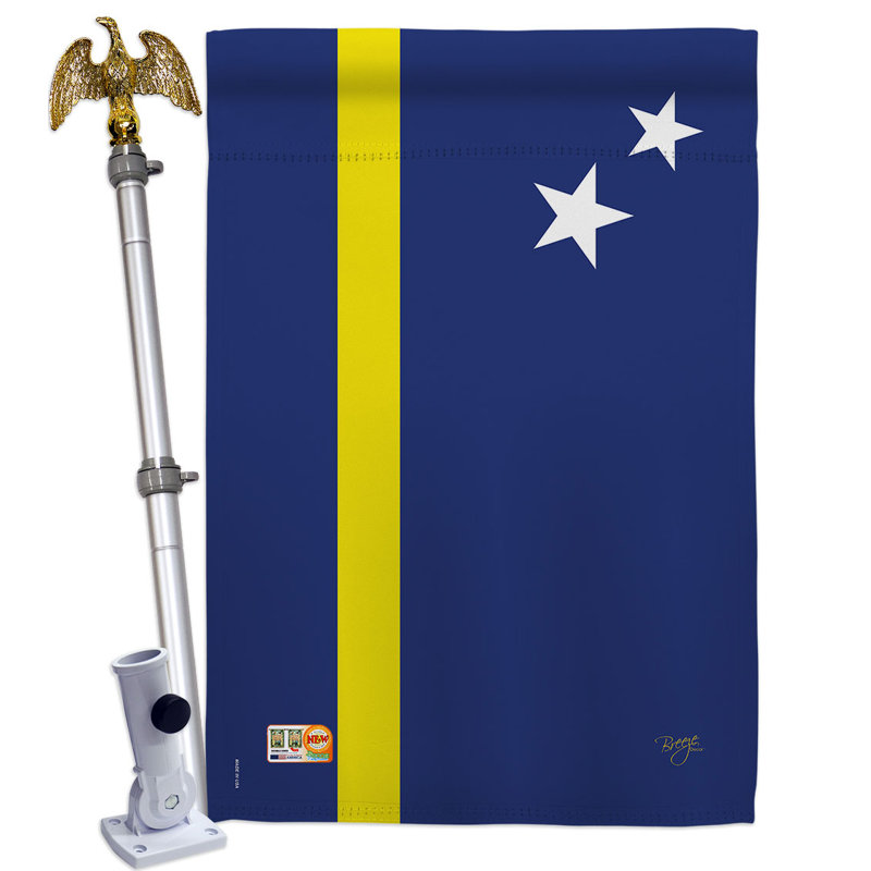Ensemble de drapeaux en polyester 2 côtés 40 x 28 po