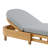 Everlee Outdoor Chaise Lounger, Sunbrella® Canvas Natural FSC Teak-1559418789
