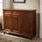 Dark-brown Solid Wood Shoe Storage Bench