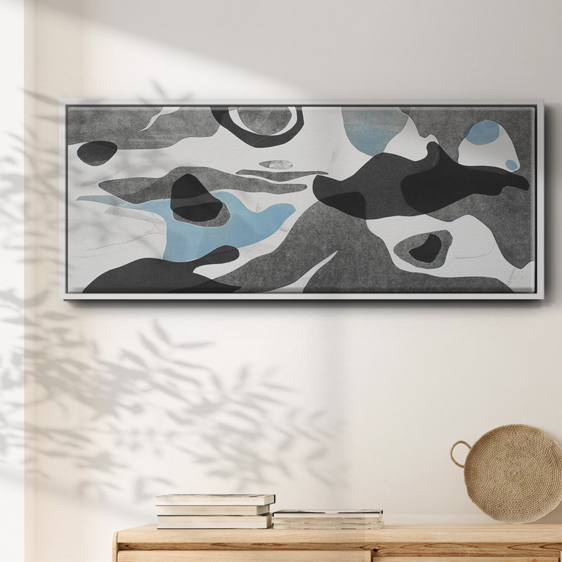 Rivers & Stones III - toile encadrée, H 12 po x l 30 po