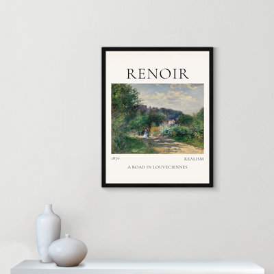 Old Masters Collection " A Road In Louveciennes " by Auguste Renoir