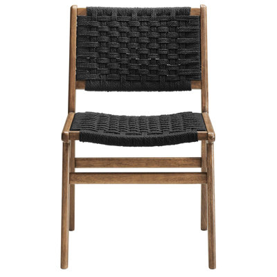 Saoirse Woven Rope Wood Dining Side Chair