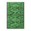 Tapis oriental en laine / polyester tissé à la machine en vert / noir-394119935