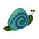 7"H Polyresin Swirl Snail Statuary Décor for Garden, Patio & Lawn